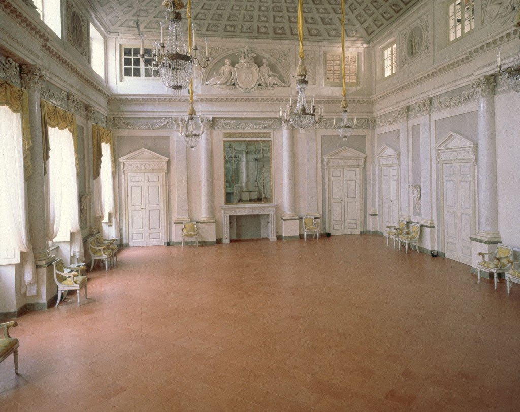 Pavimento in cotto fatto a mano Omogeneo - Palazzo Sanvitale - Parma Secolo XVIII - Salone da Ballo