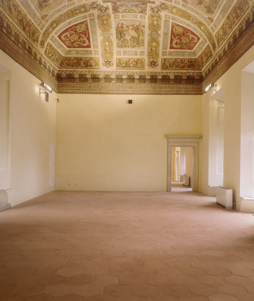 Pavimento in cotto fatto a mano Omogeneo - Castello Estense - Ferrara Secolo XV Sala dei Giochi