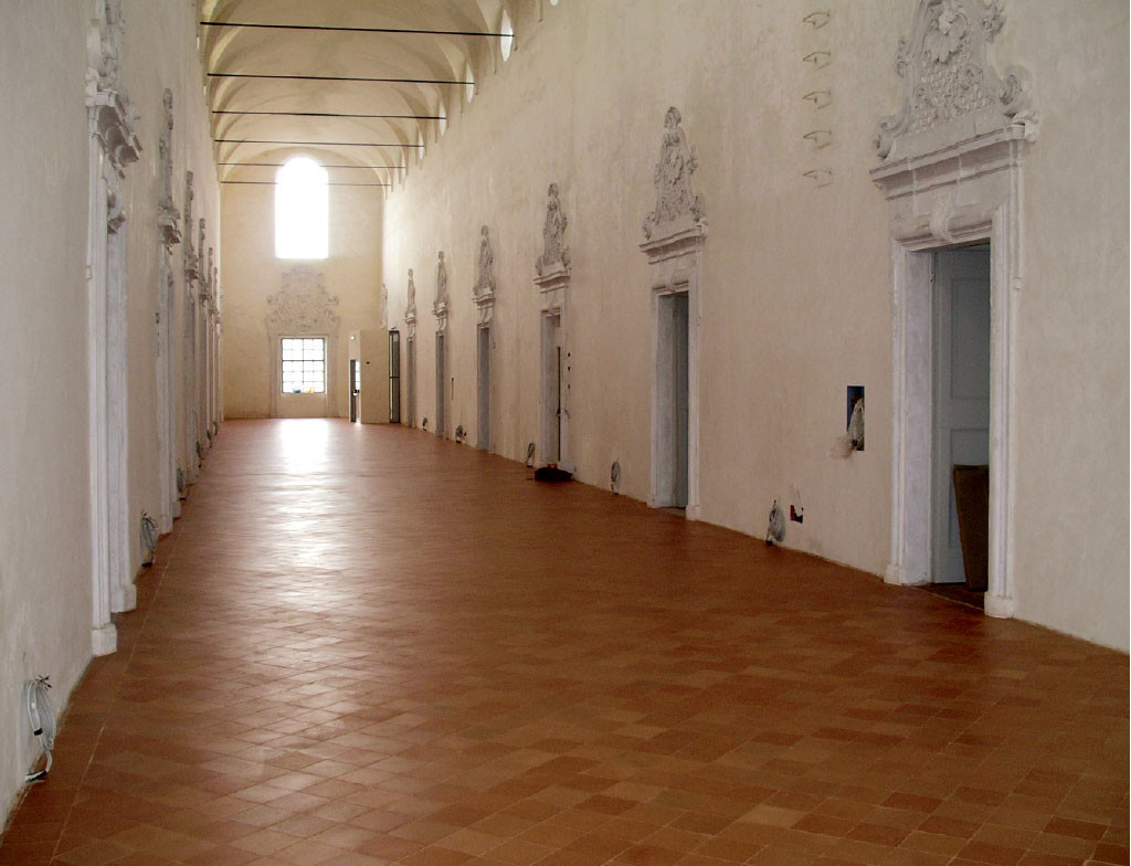 Pavimento in cotto fatto a mano Omogeneo - Abbazia di Polirone - San Benedetto Po (MN) Secolo XVII