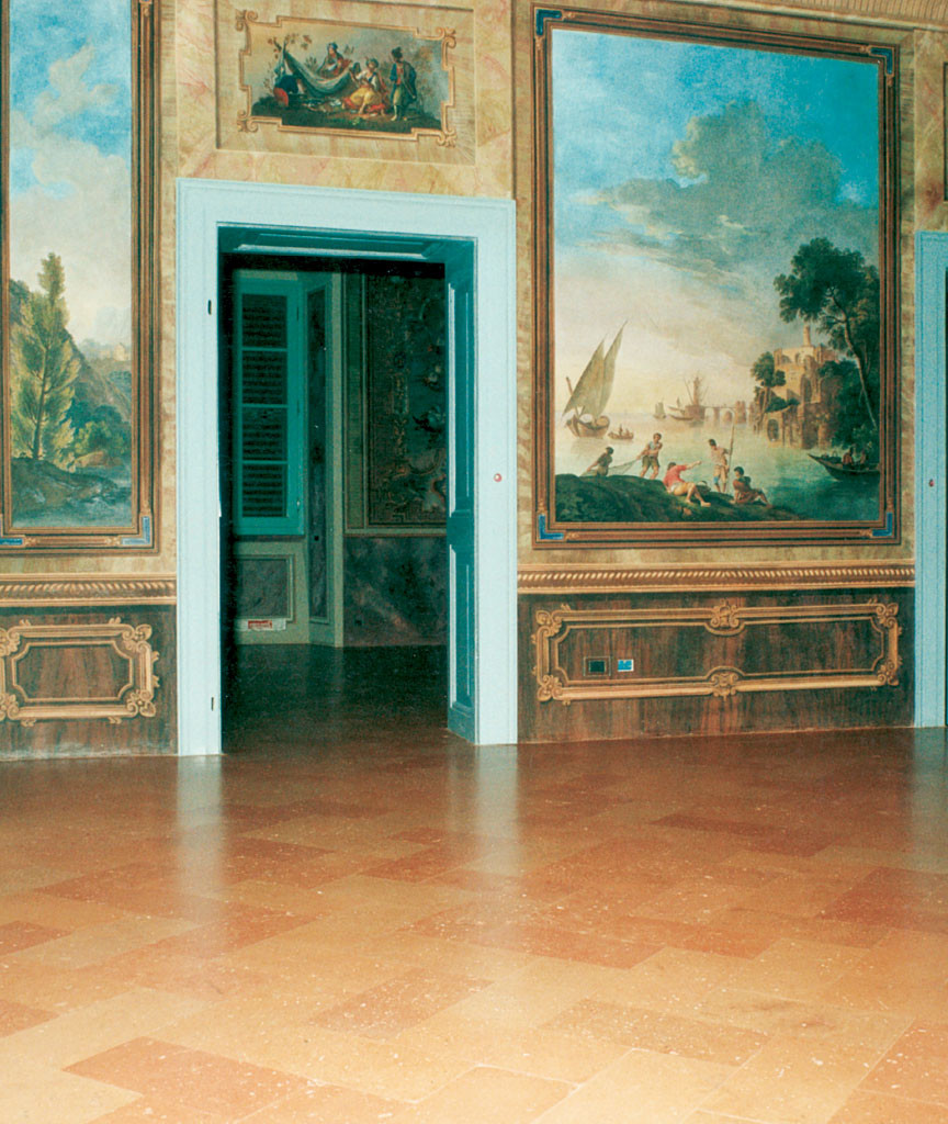 Pavimento in cotto fatto a mano Nocciolato - Palazzo privato Brescia Secolo XIX