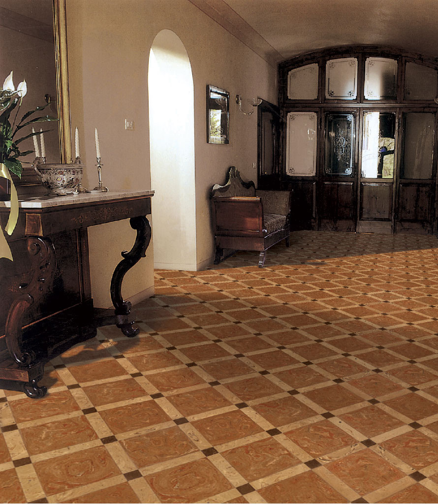 Pavimento in cotto fatto a mano Variegato - Casa privata - Mantova