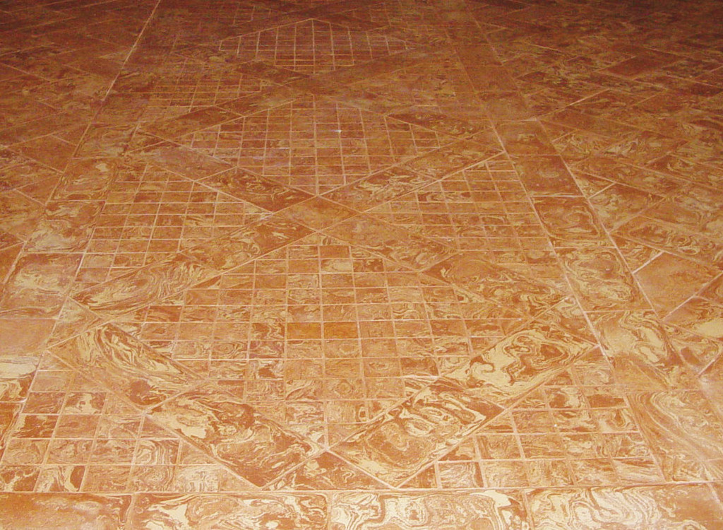 Pavimento in cotto fatto a mano Variegato - Chiesa Samarate