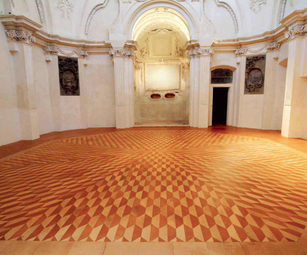 Pavimento in cotto fatto a mano Omogeneo - Sacrestia dell’ex Chiesa S.S. Trinità - Mantova Secolo XVI