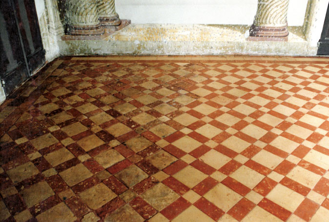Pavimento in cotto fatto a mano Nocciolato - Villa Barbarigo - Noventa Vicentina (VI) Secolo XVI